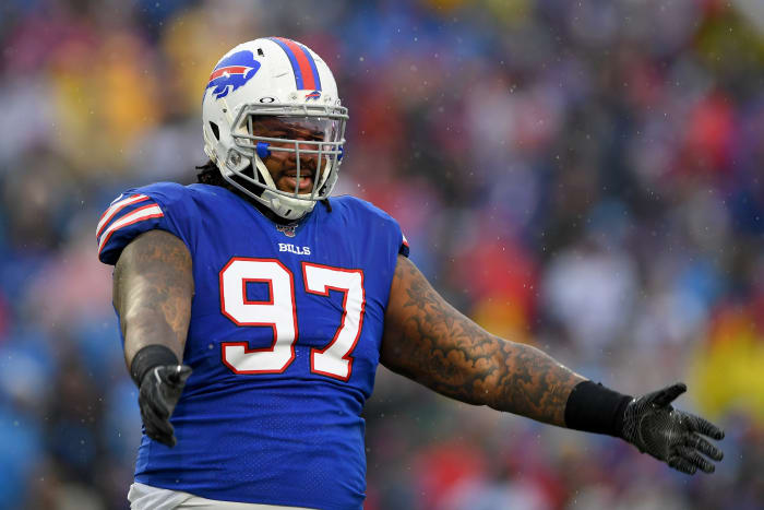 Jordan Phillips had two tackles against the Philadelphia Eagles.